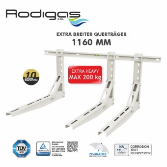 Wandkonsole mit Schiene MS218N, 3 Arme 1000 mm, anthr. RAL 7016, 200 kg 