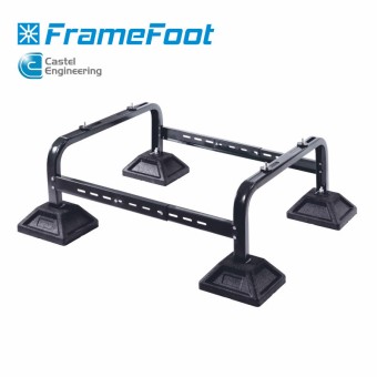 Frame Foot Bodenkonsole f. WP (schwarzgrau) , Höhe 330-370 mm, Tiefe 860 mm 