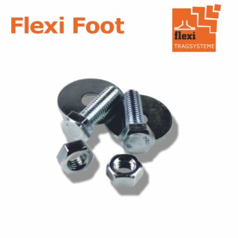 Befestigungssatz für 21mm Schienen - 4 Schr. M8x30., Scheiben/Muttern 