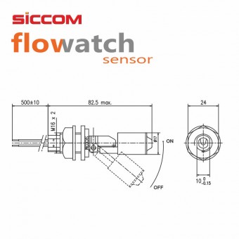 Siccom Flüssigkeitssensor DHMCFA5360, horizontal 