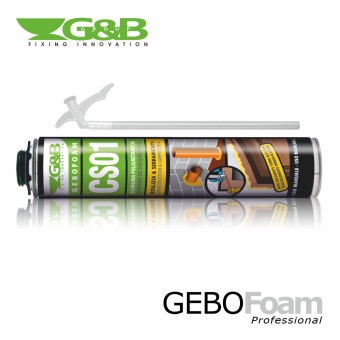 Gebofoam PU-Schaum S750 CS01 - B3 mit Aussprührohr, 750 ml 