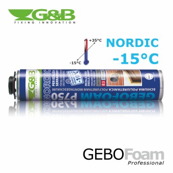 Gebofoam PU-Schaum P750 Nordic -15°C für Pistole, 750 ml 
