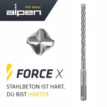 ALPEN Force X SDS+ Bohrer, L160/100 14,0 mm 