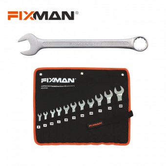 Fixman Cr-V Ringmaulschlüsselsatz DIN 3113, 11tlg, 8-22 mm 