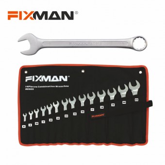 Fixman Cr-V Ringmaulschlüsselsatz DIN 3113, 14tlg, 8-24 mm 