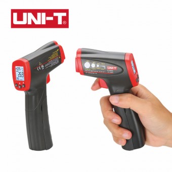 UNI-T Infrarot Thermometer UT-300S mit Laserpointer, einstellbarer Emissionsgrad 