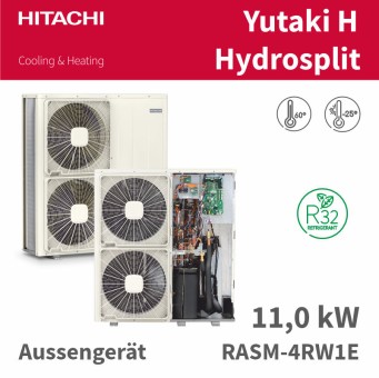 HITACHI Hyrdosplit Wärmepumpe Aussenteil RASM-4RW1E, 11kW R32 