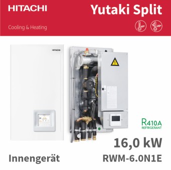 HITACHI Split-Innenteil Wärmepumpe RWM-6.0N1E, 16kW R410A 