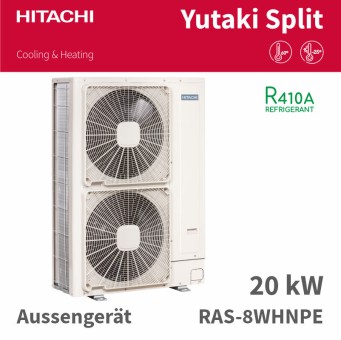 HITACHI Split Aussenteil Wärmepumpe RAS-8WHNPE, 20kW R410A 