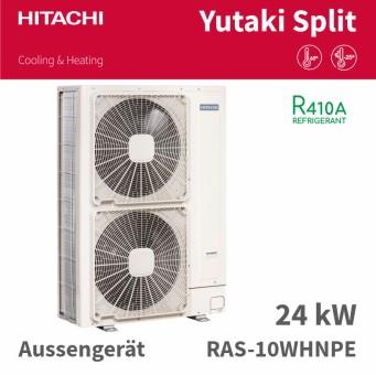 HITACHI Split Aussenteil Wärmepumpe RAS-10WHNPE, 24kW R410A 