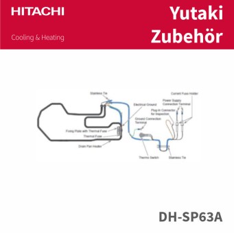 HITACHI  Wärmepumpen Begleith. für Kondensatabalauf DH-SP63A 