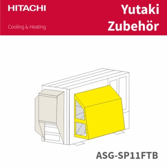 HITACHI  Schneeschutzhaube Front, voll 2-3PS verz. ASG-SP11FTB 