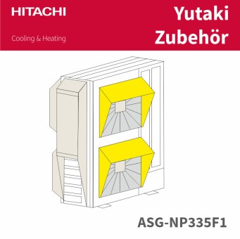 HITACHI  Schneeschutzhaube Front, halb 4-10PS verz. ASG-NP335F1 