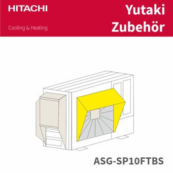 HITACHI  Schneeschutzhaube Front, halb 2-3PS Edelstahl ASG-SP10FTBS 