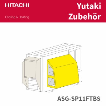 HITACHI  Schneeschutzhaube Front, voll 2-3PS Edelstahl ASG-SP11FTBS 