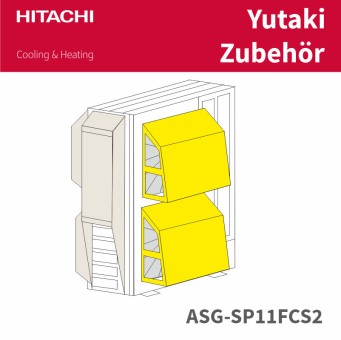 HITACHI  Schneeschutzhaube Front, voll 4-10PS Edelstahl ASG-SP11FCS2 