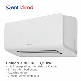 Ventilclima KWS Wandgerät Galileo 3 RC, 2WV, IR-FB 