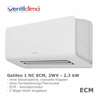 Ventilclima KWS Wandgerät Galileo 1 NC, 2WV, ECM 