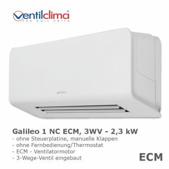 Ventilclima KWS Wandgerät Galileo 1 NC, 3WV, ECM 