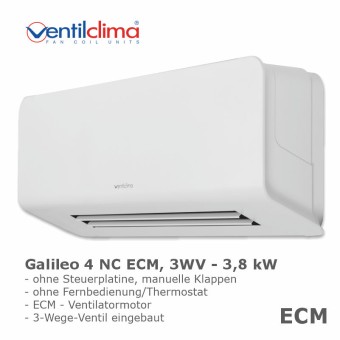 Ventilclima KWS Wandgerät Galileo 4 NC, 3WV, ECM 