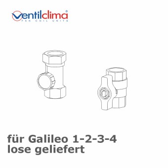Ventilclima Satz Absperr-/Einregulierventil f. Galileo 1-4, lose 