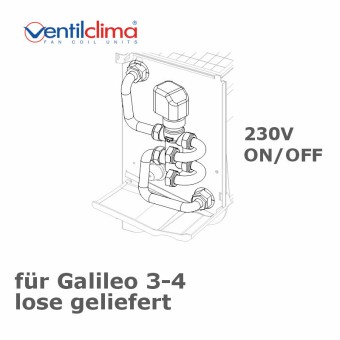 3-Wegeventil  f. Galileo 3-4, 230V, ON/OFF, lose 