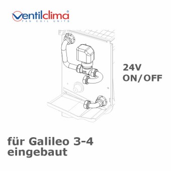 2-Wegeventil  f. Galileo 3-4, 24V, ON/OFF, eingebaut 