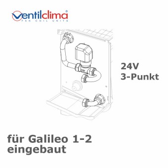 2-Wegeventil  f. Galileo 1-2, 24V, 3-Punkt, eingebaut 