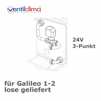 2-Wegeventil  f. Galileo 1-2, 24V, 3-Punkt, lose 