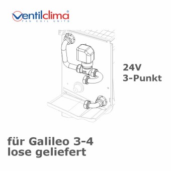 2-Wegeventil  f. Galileo 3-4, 24V, 3-Punkt, lose 