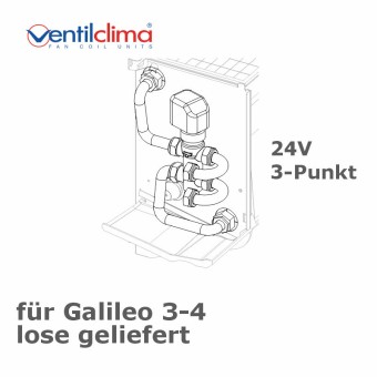 3-Wegeventil  f. Galileo 3-4, 24V, 3-Punkt, lose 