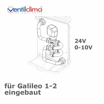 3-Wegeventil  f. Galileo 1-2, 24V, 0-10V, eingebaut 