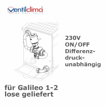 2-Wegeventil  f. Galileo 1-2, 230V, Diff.druck.unabh., lose 