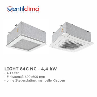 Ventilclima KW-Kassettengerät Light 84C NC,4-L, 4,4 kW 