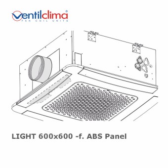 Zusätzlicher Luftauslass 150 mm für LIGHT 600x600, Metall Panel 