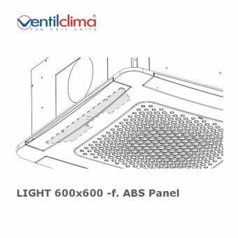 Verschlussplatte Ausblasöffnung für LIGHT 600x600, ABS Panele 