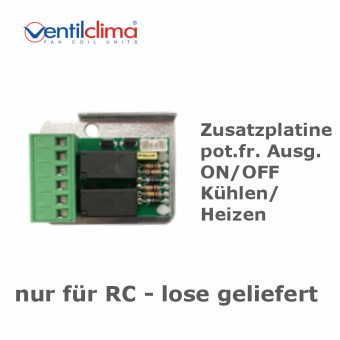 Ventilclima Zusatzplatine f. WP Ausgänge Ein/Aus, Kühlen/Heizen - lose geliefert 