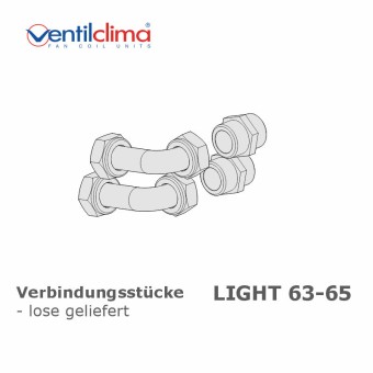 Kupfer-Verbindungsstücke, 90°, für Light 63-65 mit internem Ventil, lose 