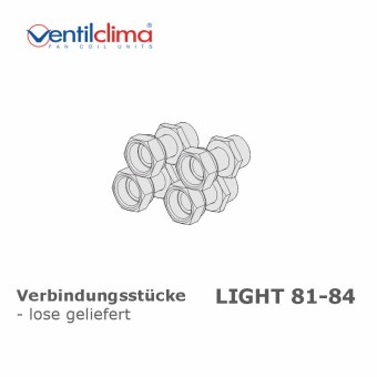 Kupfer-Verbindungsstücke, gerade, für Light 81-84 mit internem Ventil, lose 