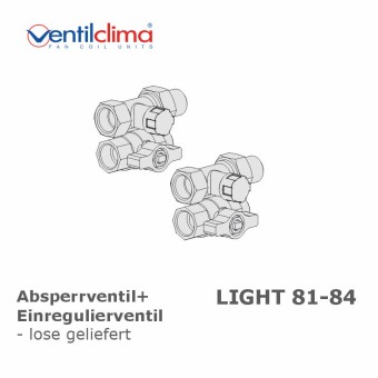 Absperr- und Einregulierventile Light 81-84, lose 