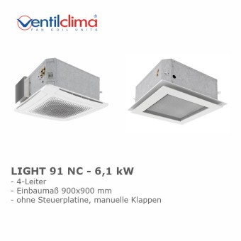 Ventilclima KW-Kassettengerät Light 91 NC,4-L, 6,1 kW 