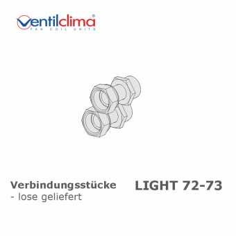 Kupfer-Verbindungsstücke, gerade, für Light 72-73 mit internem Ventil, lose 