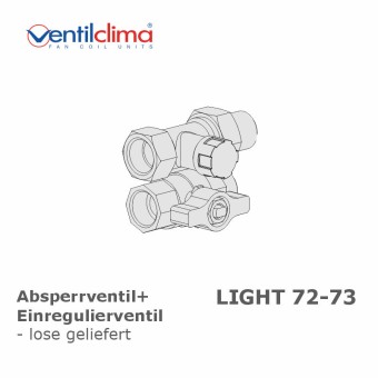 Absperr- und Einregulierventil Light 72-73, lose 